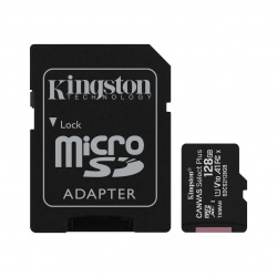 Карта памяти Kingston 128GB microSDXC C10 UHS-I R100MB/s + SD (SDCS2/128GB)