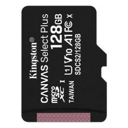 Карта памяти Kingston 128GB microSDXC C10 UHS-I R100MB/s (SDCS2/128GBSP)