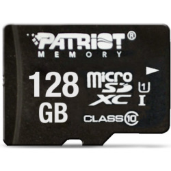 Карта пам’яті Patriot 128GB microSDXC C10 UHS-I LX + SD (PSF128GMCSDXC10)
