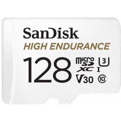 Карта памяти SanDisk 128GB microSDXC C10 UHS-I U3 V30 R100/W40MB/s High Endurance (SDSQQNR-128G-GN6IA)
