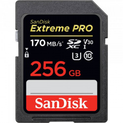 Карта пам’ятi SanDisk 256GB SDXC C10 UHS-I U3 R170/W90MB/s Extreme Pro (SDSDXXY-256G-GN4IN)