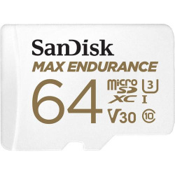 Карта памяти SanDisk 64GB microSDXC C10 UHS-I U3 R100/W40MB/s Max Endurance (SDSQQVR-064G-GN6IA)