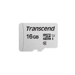 Карта памяти Transcend 16GB microSDHC C10 UHS-I R95/W10MB/s + SD адаптер (TS16GUSD300S-A)