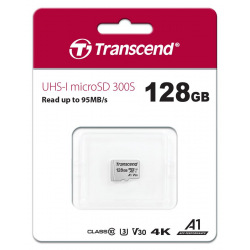 Карта пам’яті Transcend 128GB microSDXC C10 UHS-I R95/W45MB/s (TS128GUSD300S)