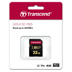 Карта памяти Transcend 32GB SDHC C10 UHS-II U3 R285/W180MB/s 4K (TS32GSDC700S)