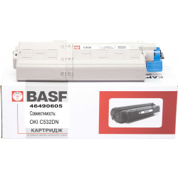 Картридж BASF замена OKI 46490605 Yellow (BASF-KT-46490605)