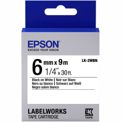 Картридж Epson LK-2WBN Standart Black/White 6mm x 9m (C53S652003)