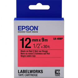 Картридж Epson LK-4RBP Pastel Black/Red 12mm x 9m (C53S654007)