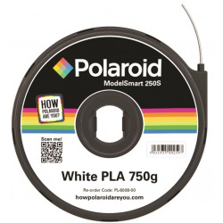 Картридж з ниткою 1.75мм / 0.75кг PLA Polaroid ModelSmart 250s, білий (3D-FL-PL-6008-00)