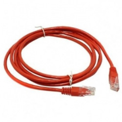 Патч-корд RJ45, UTP 5e, 0.5m,24AWG, CU, червоний KD-PAUT3050RD (KD-PAUT3050RD)