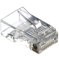 Конектор RJ45, UTP, з наскрізними отворами, 8p8c ( 100шт пакунок) KD-PG8032-C5E/100 (KD-PG8032-C5E/100)