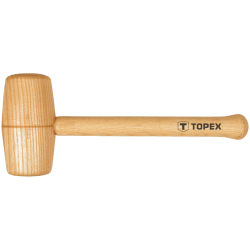 Киянка Topex деревянная, 70 мм, дерев’яна рукоятка (бук) (02A057)