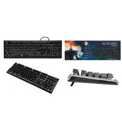 Клавіатура 2E Ares, з підсвічуванням, USB, Black (2E-KG110UB) Multimedia, Rus., Eng.