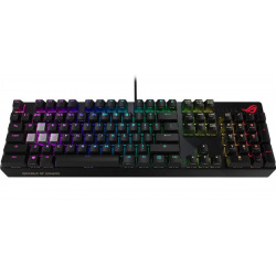 Клавіатура ігрова ASUS ROG Strix Scope USB Cherry MX Red Silent RGB Red Ru (90MP0185-B0RA00)