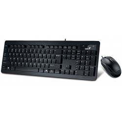 Клавиатура + мышь Genius SlimStar C130, USB, Black (31330208112)