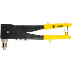 Клепальный инструмент Topex для заклепок алюминиевых 2.4, 3.2, 4.0, 4.8 мм, две позиции (43E712)