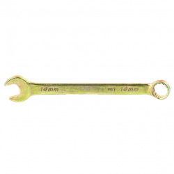 Ключ комбінований 14 мм, жовтий цинк,  СИБРТЕХ (MIRI14980)