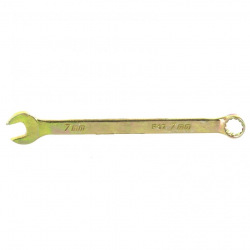 Ключ комбінований 7 мм, жовтий цинк,  СИБРТЕХ (MIRI14973)