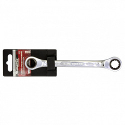 Ключ комбінований з трещіткою, 12 мм, CrV, дзеркальний хром,  MTX PROFESSIONAL (MIRI148059)
