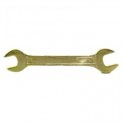 Ключ ріжковий 13х14 мм, жовтий цинк,  СИБРТЕХ (MIRI14306)