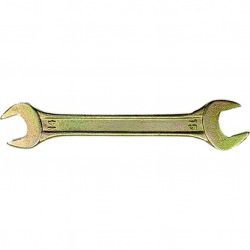 Ключ ріжковий 14 х 17 мм, жовтий цинк,  СИБРТЕХ (MIRI14309)