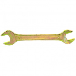 Ключ ріжковий 14х15 мм, жовтий цинк,  СИБРТЕХ (MIRI14308)
