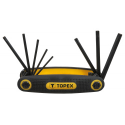 Ключi Topex шестиграннi Torx T9-T40, набiр 8 шт. (35D959)