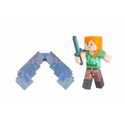 Колекційна фігурка Minecraft Alex with Elytra Wings серія 4 (16492M)