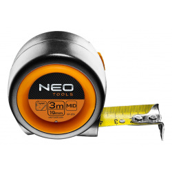Компактна Рулетка Neo Tools, стальна стрічка 5 м x 25 мм, з фіксатором selflock, магнит (67-215)