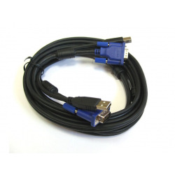 Комплект кабелей D-Link DKVM-CU/B для KVM-переключателей с USB, 1.8м (DKVM-CU)