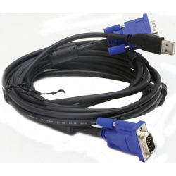 Комплект кабелів D-Link DKVM-CU5/B для KVM-переключателей с USB, 4.5м (DKVM-CU5)