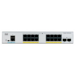 Коммутатор Cisco Catalyst 1000 16port GE, POE, 2x1G SFP (C1000-16P-2G-L)