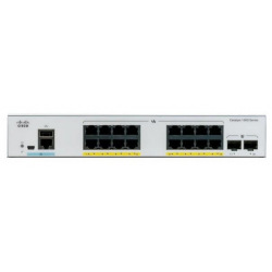 Комутатор Cisco Catalyst 1000 16port GE, POE, 2x1G SFP (C1000-16P-2G-L)