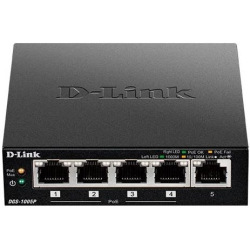 Коммутатор D-Link DGS-1005P 5xGE (4xPoE, 1xUplink), 60W (DGS-1005P)