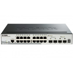 Коммутатор D-Link DGS-1510-20 16x1G, 2xSFP, 2xSFP+ 10G, SmartPro (DGS-1510-20)