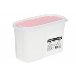 Контейнер Ardesto для сипучих Fresh 1.2 л,рожевий, пластик (AR1212PP)