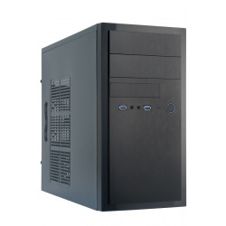 Корпус CHIEFTEC Elox HT-01B,без БП,2xUSB3.0,mATX, черный (HT-01B-OP)