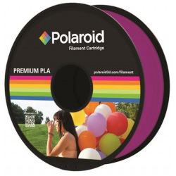 Котушка з ниткою 1.75мм / 1кг PLA Polaroid для 3D принтера, прозорий пурпурний (3D-FL-PL-8022-00)