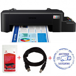 Принтер A4 Epson L121 (L121-Promo) Фабрика друку + кабель USB + серветки для Epson L120