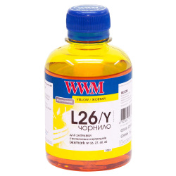 Чорнило WWM L26 Yellow для Lexmark 200г (L26/Y) водорозчинне