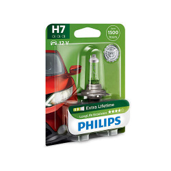Лампа галогенная Philips H7 LongLife EcoVision, 1шт/блистер (12972LLECOB1)