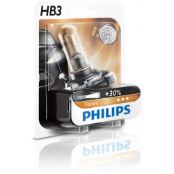 Лампа галогенна Philips HB3 Vision, 3200K, 1шт/блістер (9005PRB1)