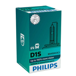 Лампа ксеноновая Philips D1S X-treme Vision +150% 4800K gen2, 1шт/картон (85415XV2C1)