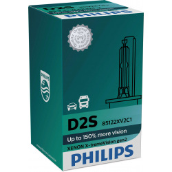 Лампа ксеноновая Philips D2S X-tremeVision +150%, 4800K gen2, 1шт/картон (85122XV2C1)