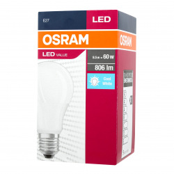 Лампа светодиодная Osram LED VALUE A60 8,5W 806Lm 4000К E27 (4052899973381)