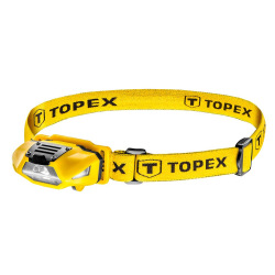 Фонарик налобный TOPEX 70 люменов, батарейки 1xAA (94W390)
