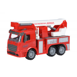 Машинка инерционная Same Toy Truck Пожарная машина с подъемным краном  (98-617Ut)