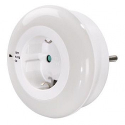 Сетевой адаптер НАМА "Circle", ночной Подсветки, цвет корпуса белый, цвет LED Подсветки белый (108813)