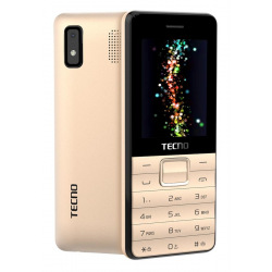 Мобильный телефон Tecno T372 Triple SIM Champagne Gold (4895180746840)