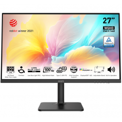 Монітор IPS 27" WQHD (2560 x 1440) 1ms 100Hz 178/1 78/DP/HDMI/TypeC/HPколонки 2*3W Modern MD272QXP (Modern MD272QXP)